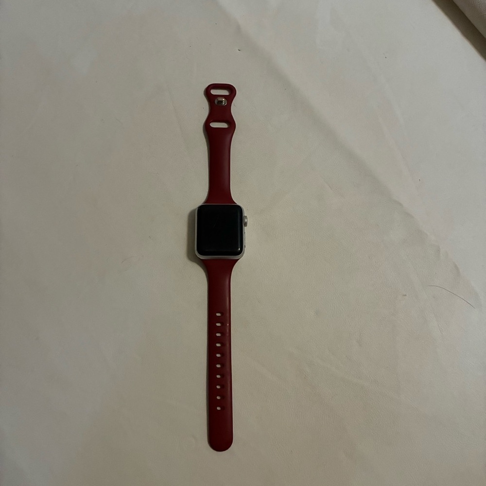 Apple Smartwatch with Red Band